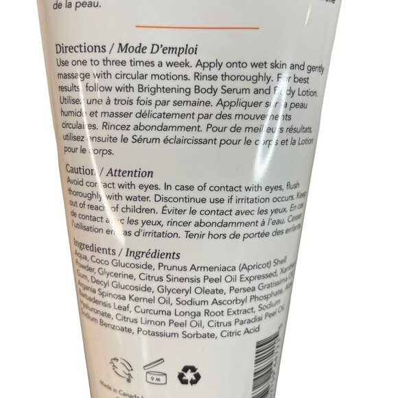 Scentuals Brightening Body Scrub Vitamin C Hyaluronic Acid Natural Organic 200ml - Picture 3 of 5